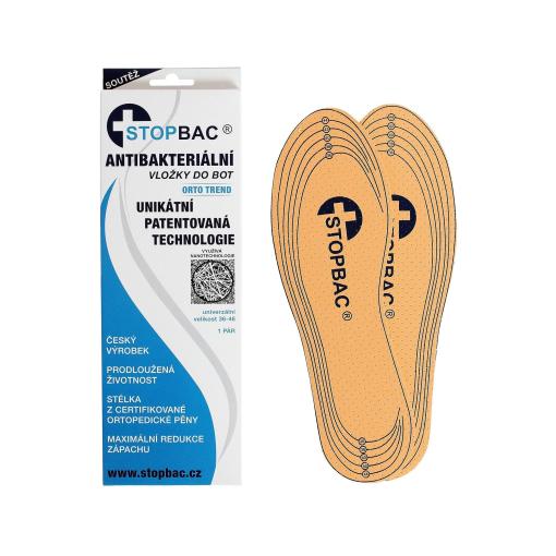 STOPBAC - antibakteriální vložky do obuvi